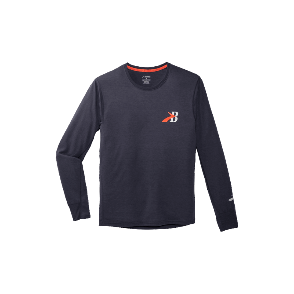 Brooks Distance Grafika Z Długim Rękawem Beton-brooks Dziedzictwo