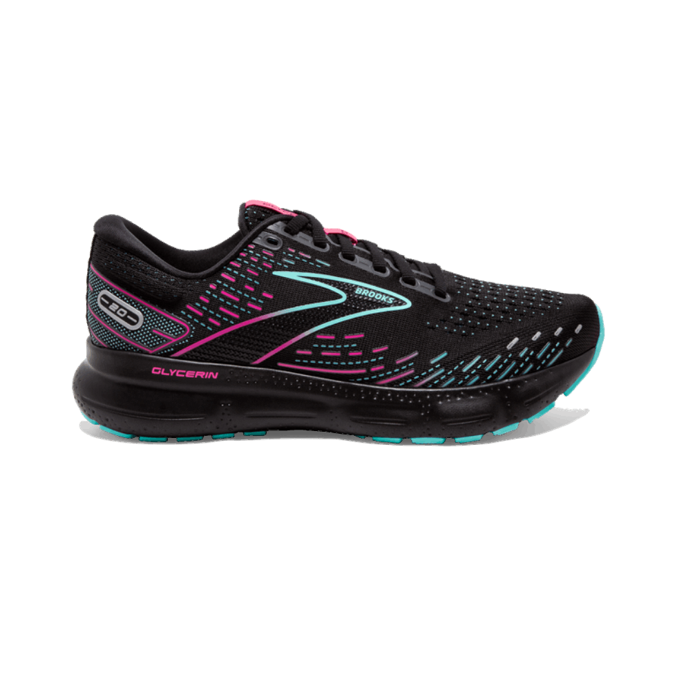 Brooks Gliceryna 20 Czarno-niebieski Jasnoróżowy