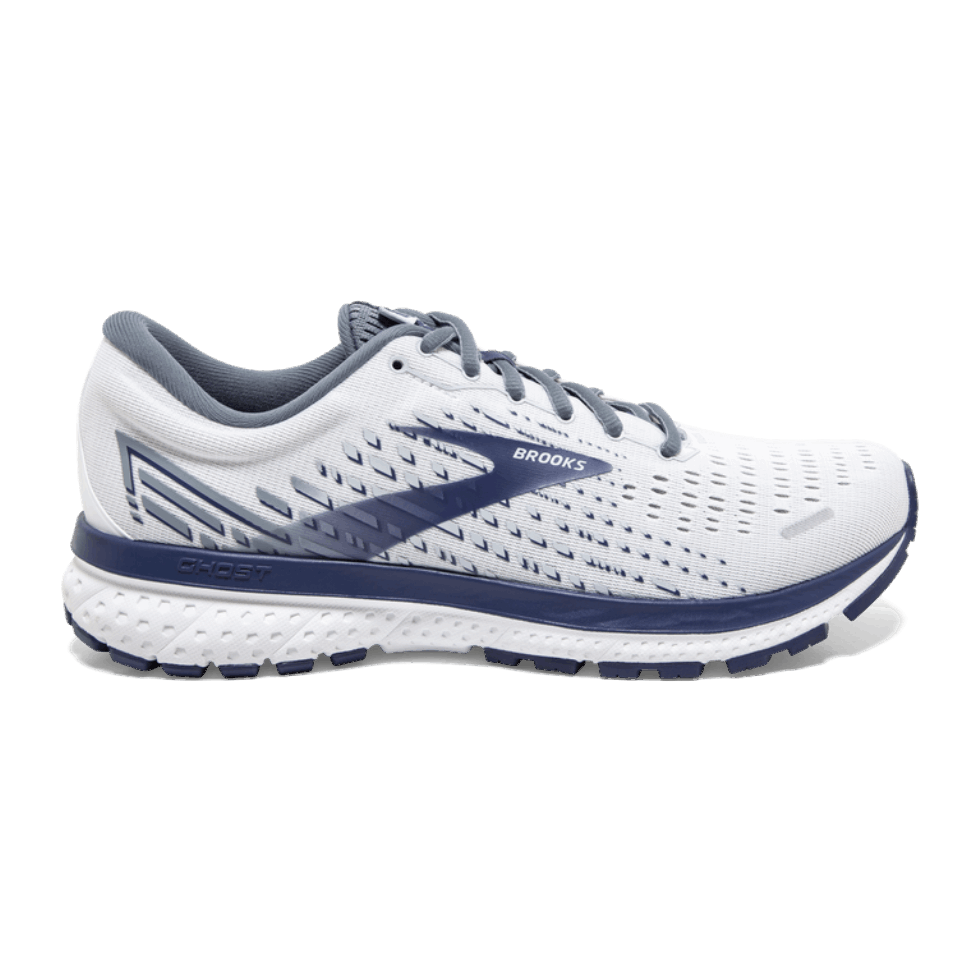 Brooks Ghost 13 Biało-szaro-głęboki Kobalt