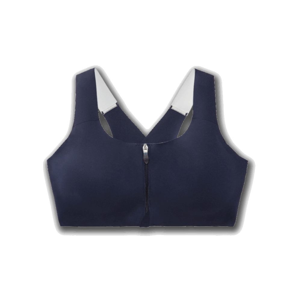 Brooks Dare Zip Run Biustonosz Granatowy