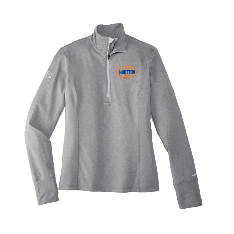 Brooks Houston22 Dash 1/2 Zip Heather Ash-13.1 Houston Kobiet